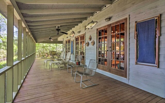 Lakefront Milledgeville Cabin: Private Dock, Porch