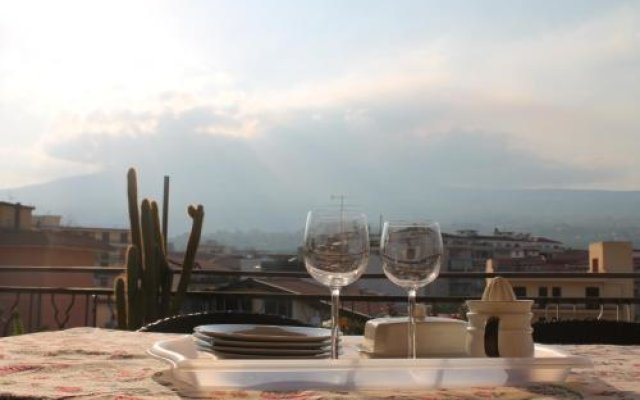 Attico con panorama su Etna e Taormina