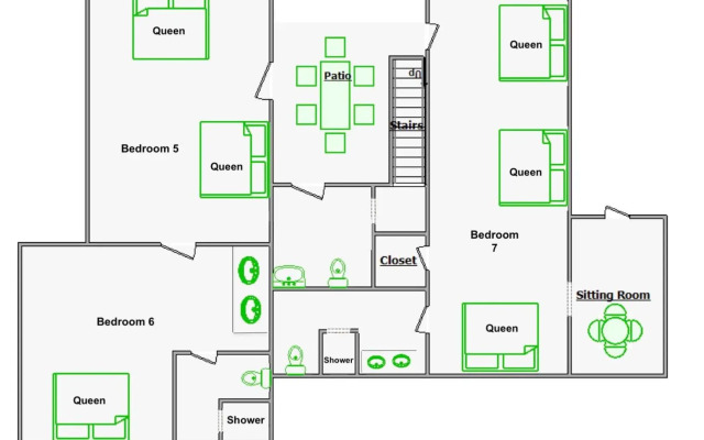 -Under The Sea (8 Bdrm / 7 Bath, Sleeps 22)