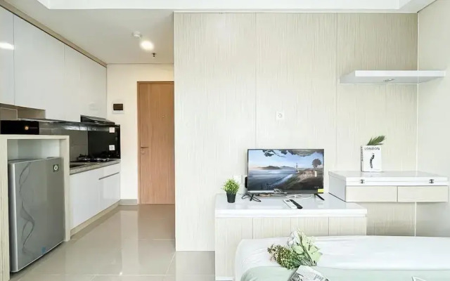 Soft Neutral Studio At B Residence Apartment