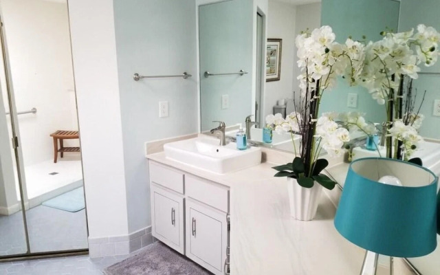 Waterfront vacation home with solar heated pool by Redawning