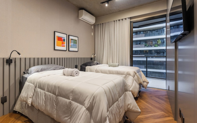 StayHome Duplex Luxuoso 105m2 Faria Lima