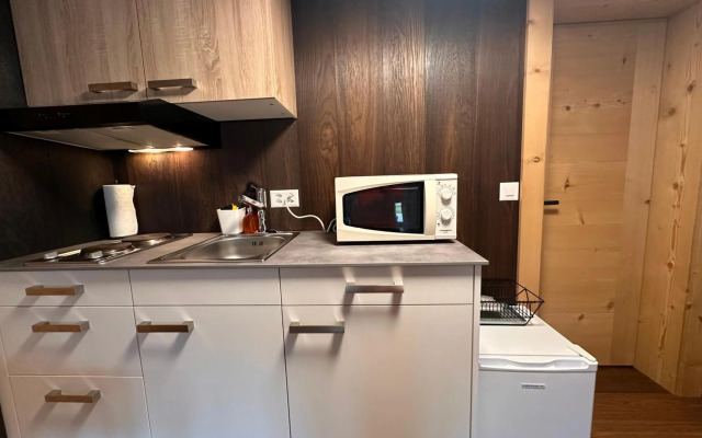 Budget room mountain view ground floor of Chalet Solaria