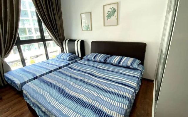 #2.1 Jazz Suites Large Bed Vivacity Kuching 3rooms – Guest Rooms – Kuching
