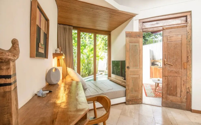 BA Villa 5 1 Bed Villa 5 Mins to Every Exquisite 1-br Villa With Pool 4 Mins to Echo Be – Guest Rooms – Pererenan