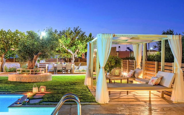 Cretan Sunrise Villa with Heated Pool