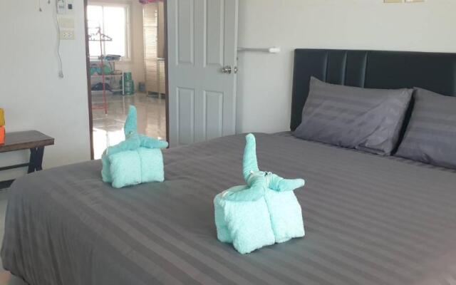 Reindeer house front beach