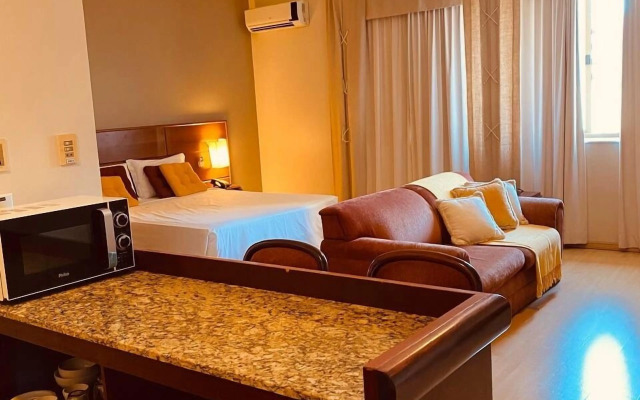 Apart-hotel, piscina, TV a cabo, academia