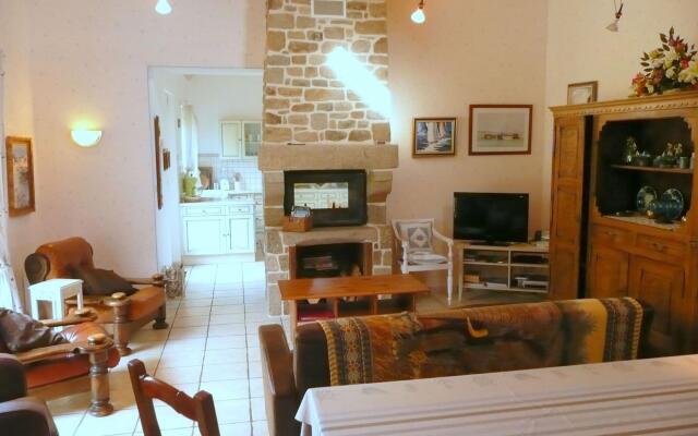 Granite stone house with fireplace, Plouguerneau