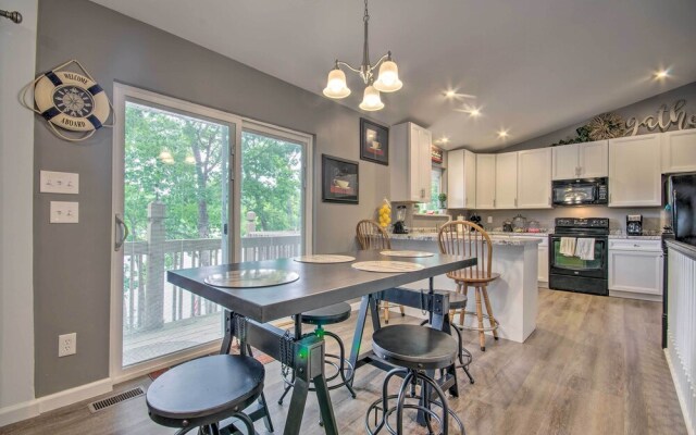 Lakefront Rocky Mount Escape w/ Dock & Grill!