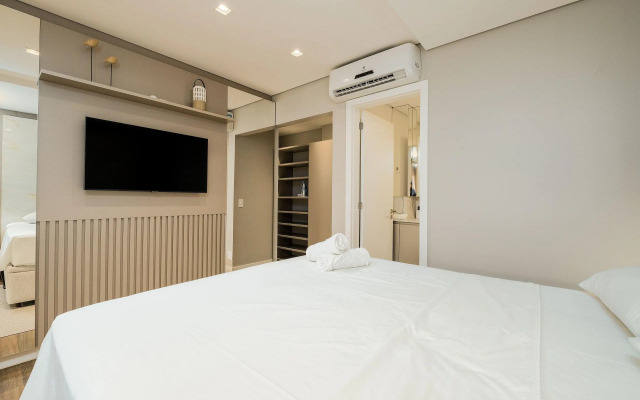 Apto confortável e completo em prédio novo JPR211