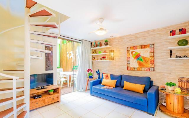 IT26 Bangalô Vista Mar 3 Suítes, Pé na Areia - Residencial Varandas do Mar