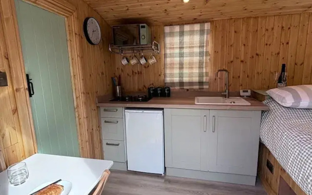 Shepherds Hut With Hot Tub
