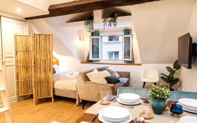 Spacious studio in Paris Hyper Center - Smart TV & WIFI - 4P