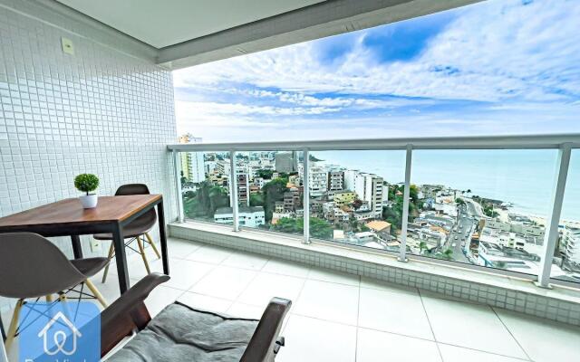 Apartamento com linda vista mar no Rio Vermelho