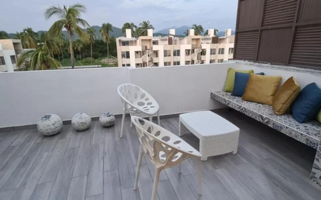 Moderno depa con terraza y vista extraordinaria