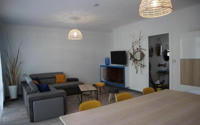 100m plage Appt 3ch 6pers avec fibre patio barbecue