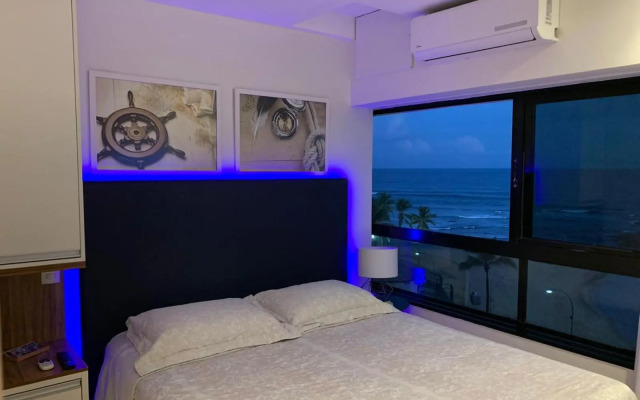 Maravilhoso apartamento 2 quartos vista mar no Ondina Apart