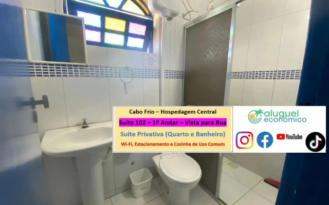 Cabo Frio - Hospedagem Central - Aluguel Economico