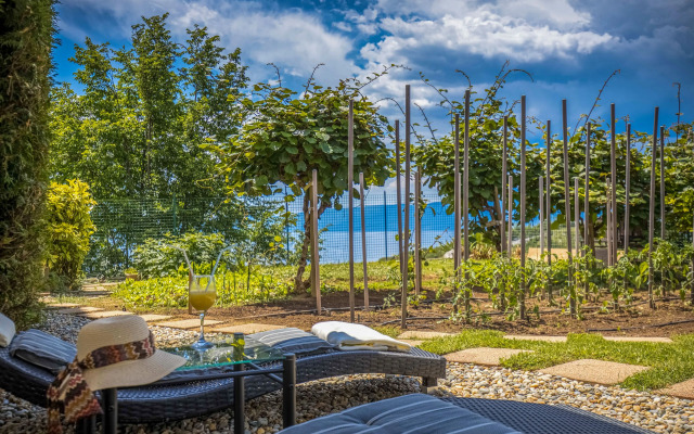 Terra Magica Deluxe Apartment OR Room with Private Parking, Terrace and Sea View