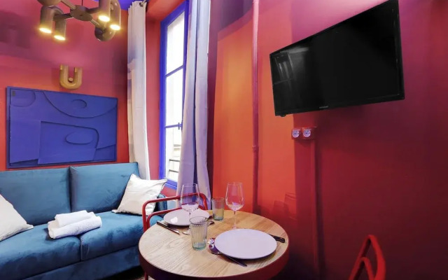 Cosy, Colourful Studio for 2 - Heart of "marais"