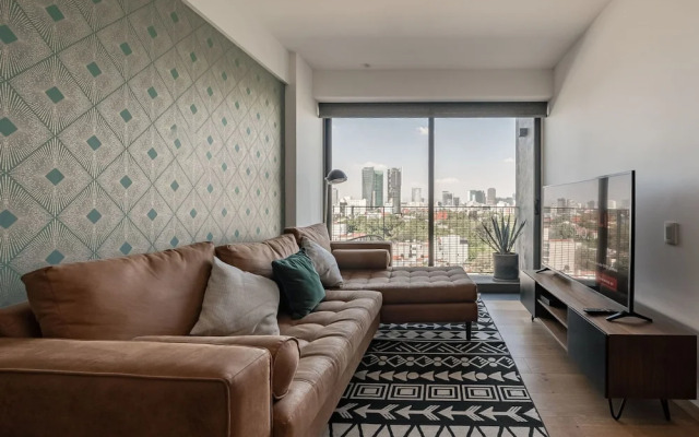The Taman Loft Chic 2BR 2BA in a Condesa