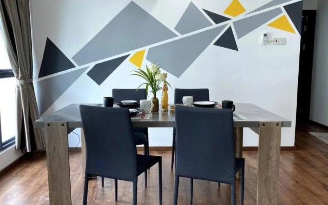 #2.1 Jazz Suites Large Bed Vivacity Kuching 3rooms – Restaurant – Kuching