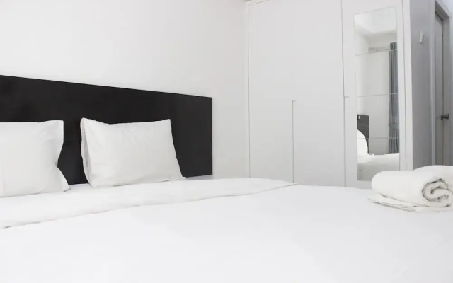Monochrome Style Studio Room @Grand Asia Afrika Apartment