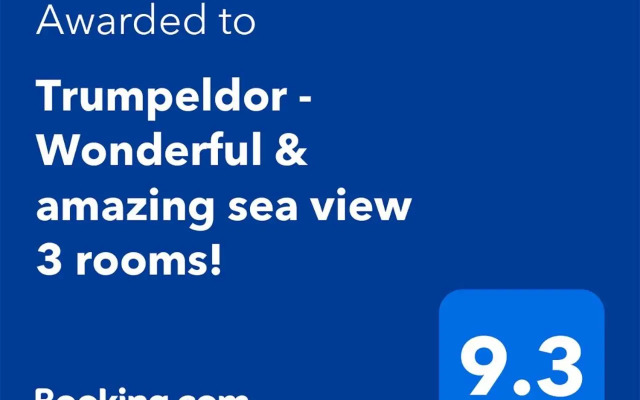 Trumpeldor - Wonderful & amazing sea view 3 rooms!