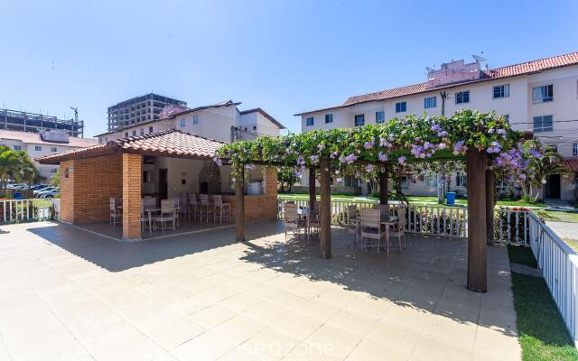 Apto em cond c piscina a 2min da praia VJG301