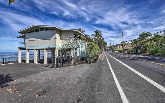 Oceanfront Kona Home w/ Beach Access & Views!