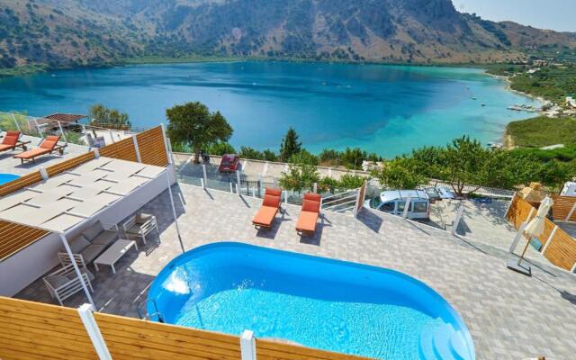 Stunning Lake Kournas Retreat 2 New Private Pool