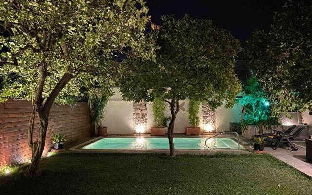 Apartamento Bizcocheros con piscina y jardin
