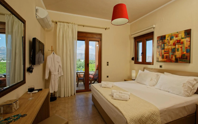 Cretan Vineyard Hill Villa Private Pool, Panoramic View, Beautiful Vineyard