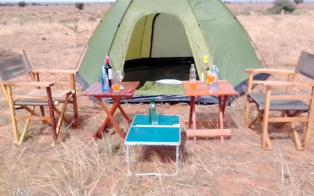 Amanya Double Pitch Tent With Mt Kilimanjaro View