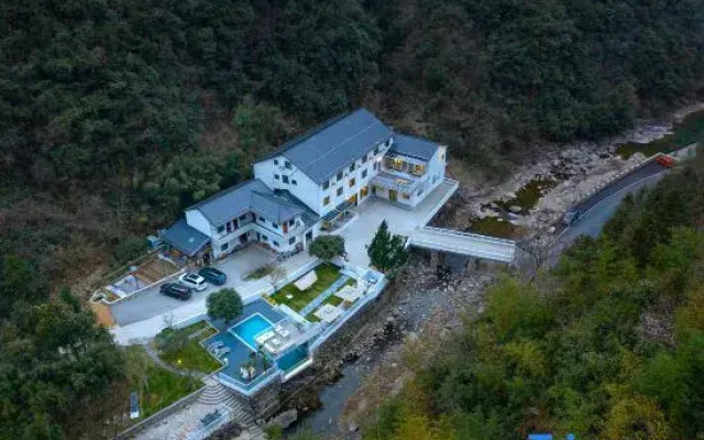 Shiling Mountain Villa Anji Infinity Pool Canyon Mountain Spring Homestay