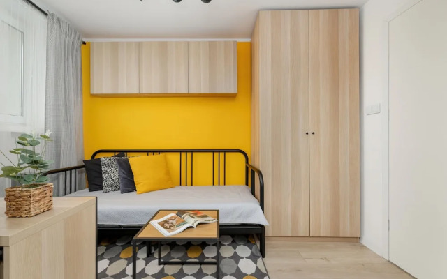 Yellow and Grey Studio by Renters