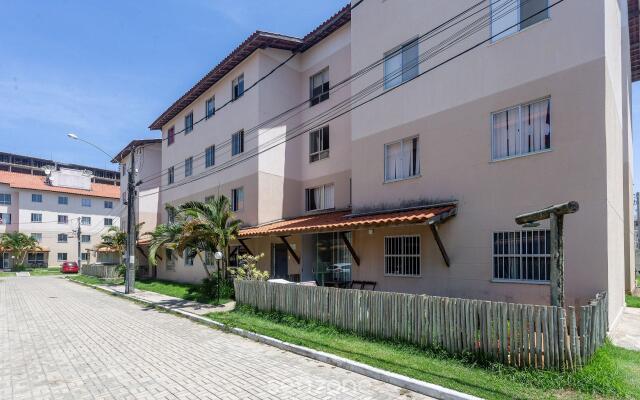 Apto em cond c piscina a 2min da praia VJG301