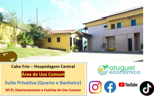 Cabo Frio - Hospedagem Central - Aluguel Economico