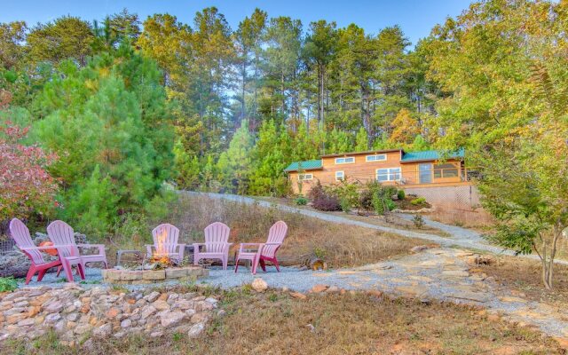 Mill Spring Log Cabin w/ Decks & Hot Tub!