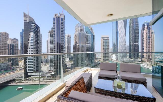 Dubai Marina 3 Bedroom Suite with Full Marina View