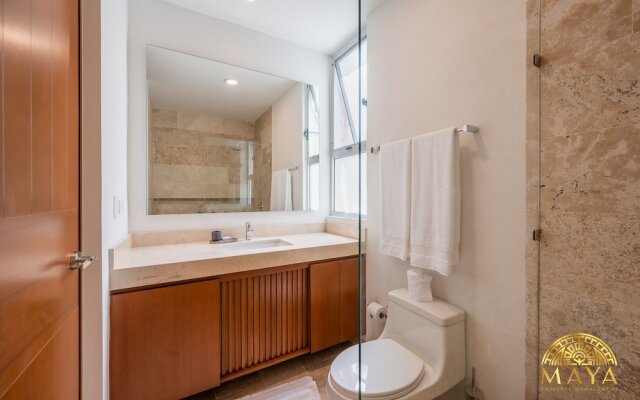 NHOA 112B Lux 1BR Condo Plunge Pool in Aldea Zama