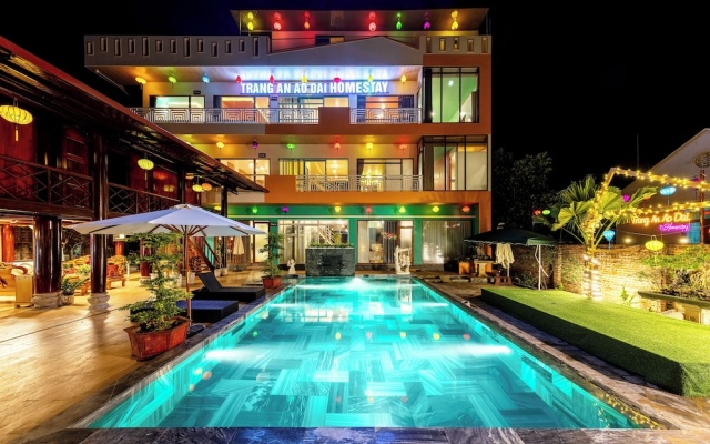 Room in House - Trang An Ao Dai Homestay - Family Room With Field View and Private Bathroom – Pool – Hoa Lu