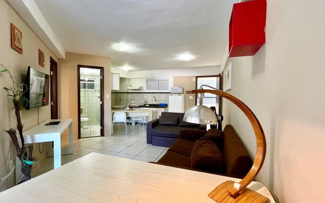 Terrazzo 110 Ponta Negra Praia Flat - NBI - 54 m2 - Smart Tv