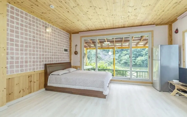 White Pension in Forest