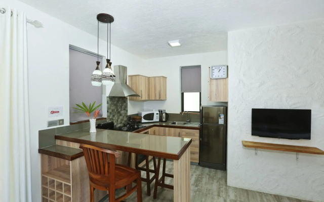 Studio with city view furnished terrace and wifi at Moka