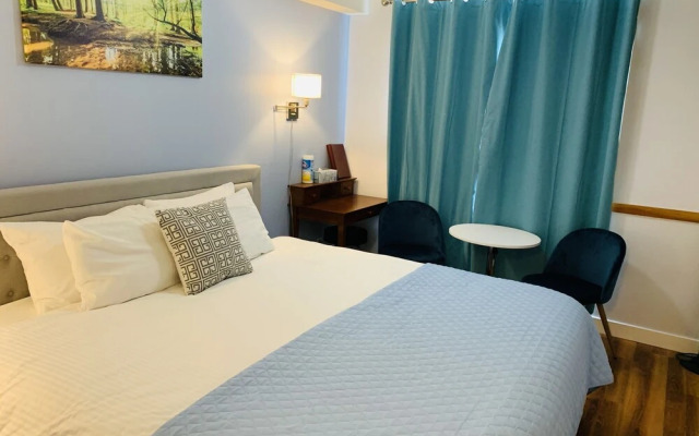 A Small Hotel Room for Mountain Lovers