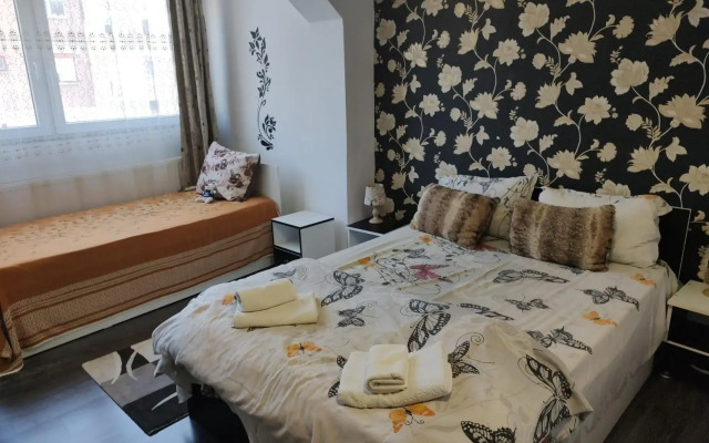 white black apartment