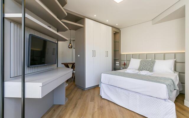 Studio Moderno com Piscina no Rooftop #CA48