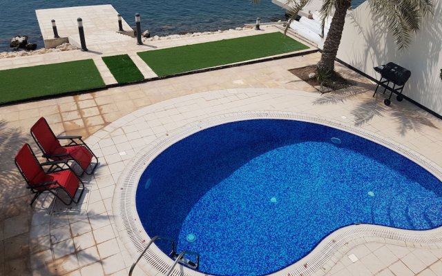 Luxury villa with private pier